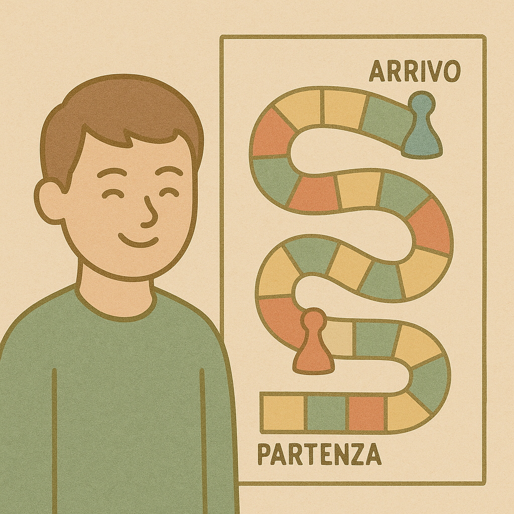 Tabellone con fine percorso